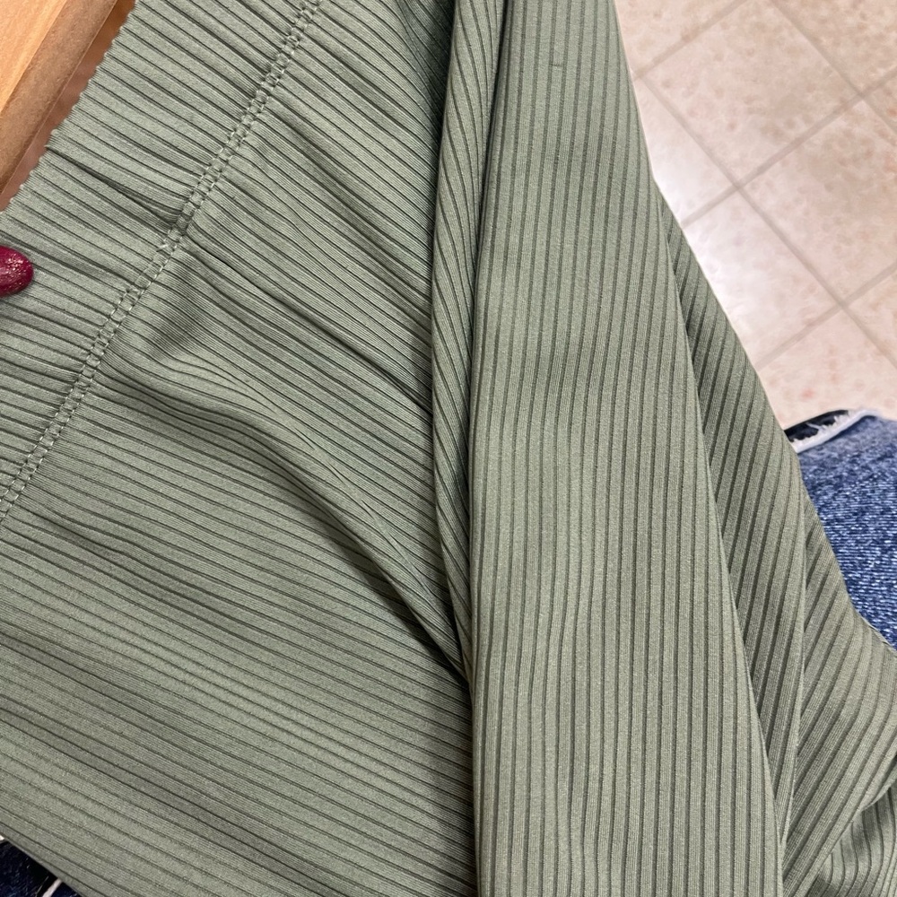 Striped Olive Green Pants